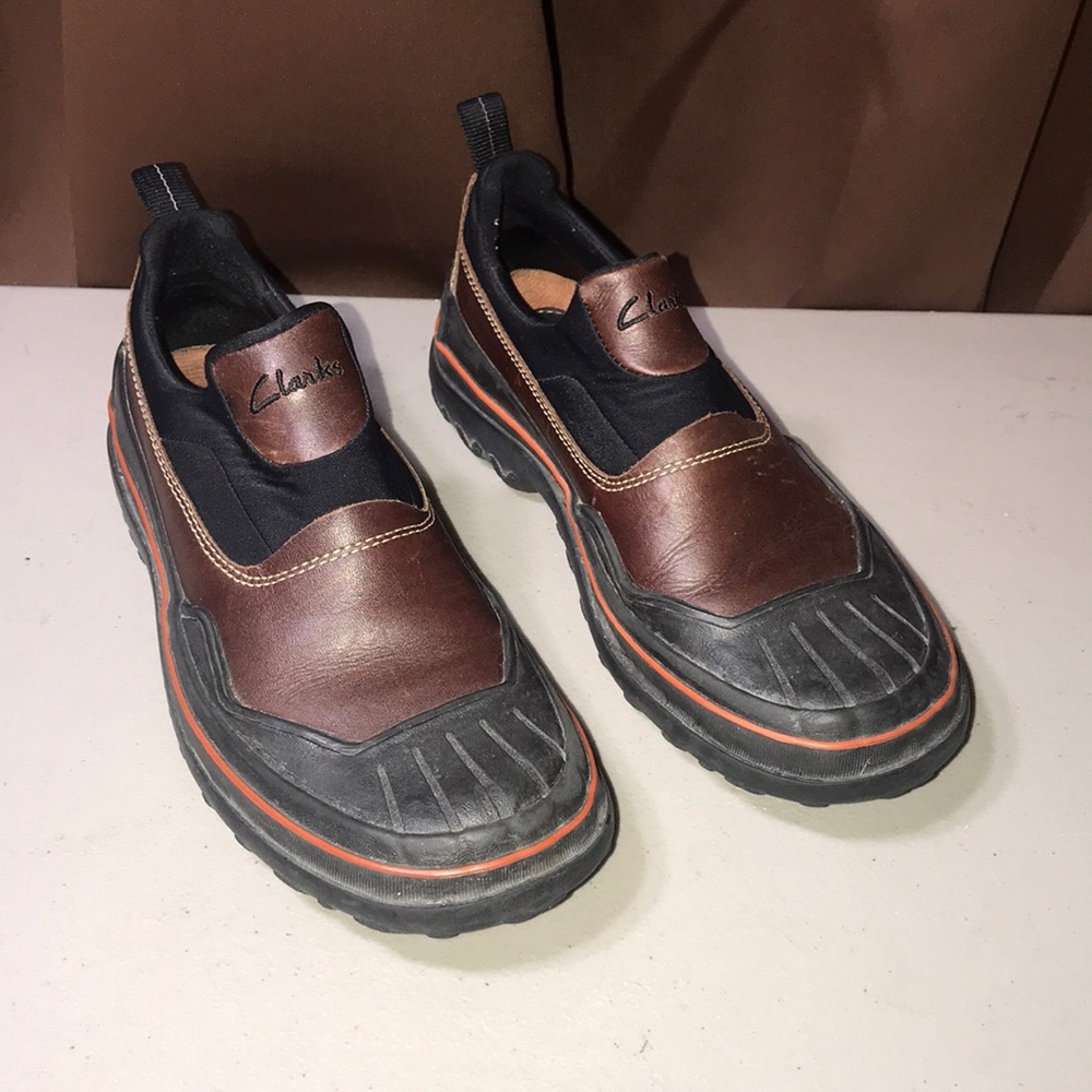 Clark’s Brown Leather Duck Shoe Muckers Waterproof